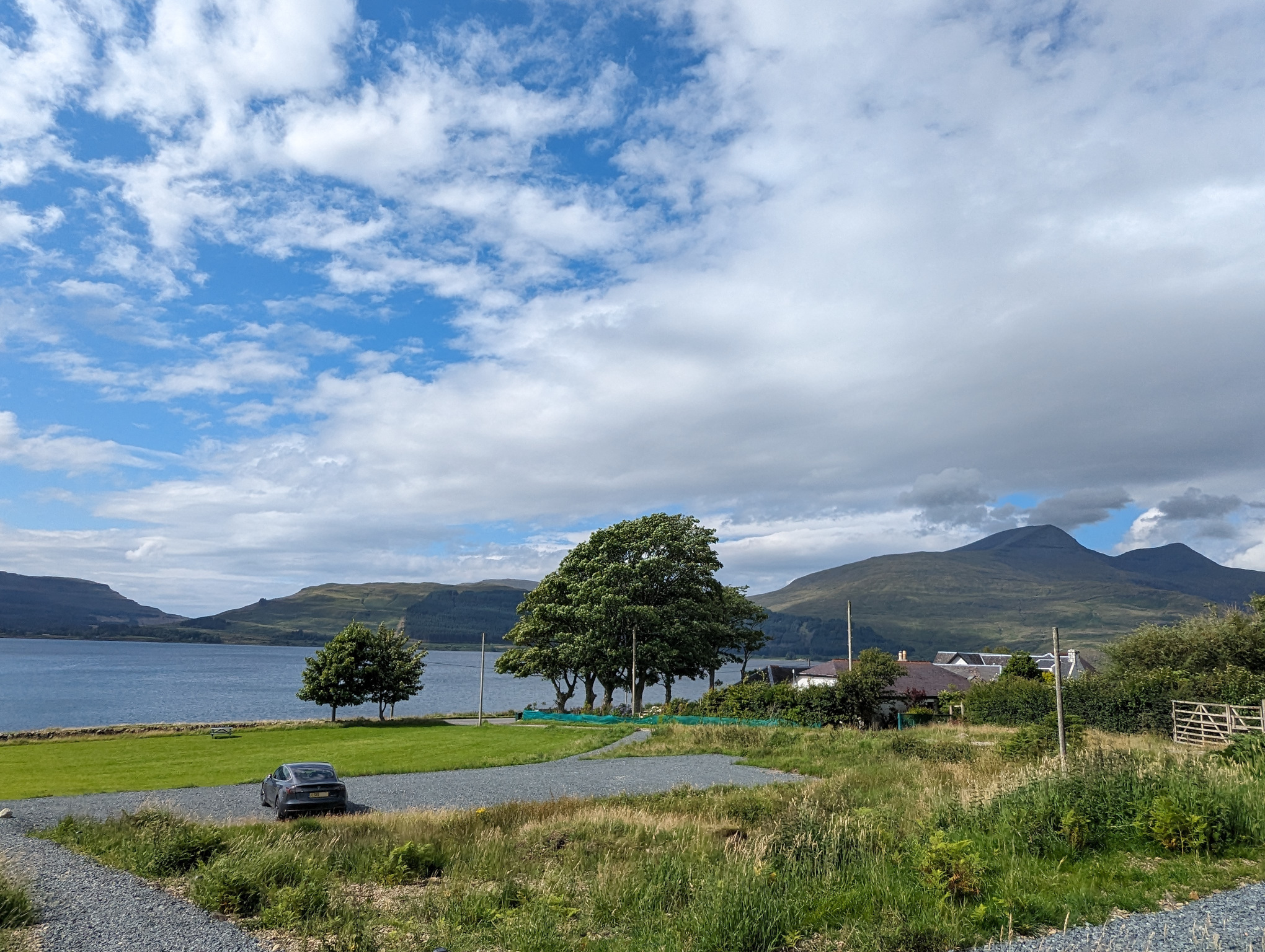 Camp site parking at Pennyghael, Isle of Mull