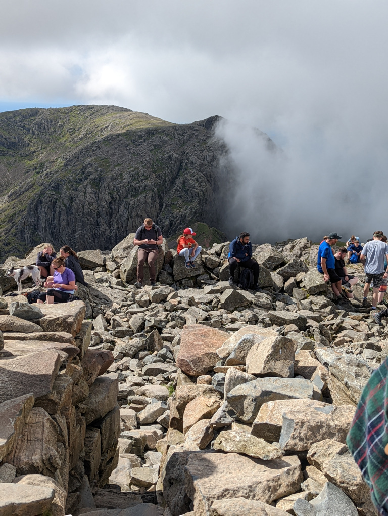 Scafell from the summit cairn